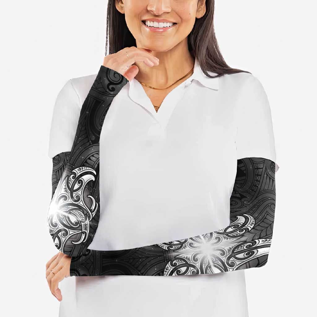 New Zealand Matariki Arm Sleeves Maori Moko Black Galaxy LT05 - Polynesian Pride