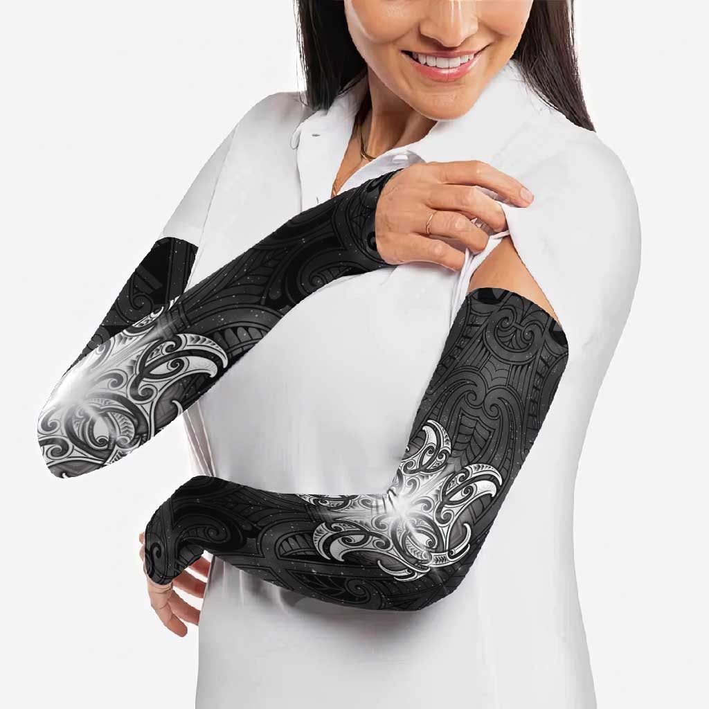 New Zealand Matariki Arm Sleeves Maori Moko Black Galaxy LT05 - Polynesian Pride