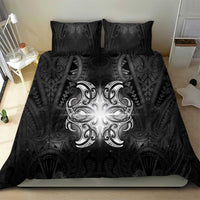 New Zealand Matariki Bedding Set Maori Moko Black Galaxy LT05 - Polynesian Pride