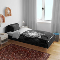 New Zealand Matariki Bedding Set Maori Moko Black Galaxy LT05 - Polynesian Pride