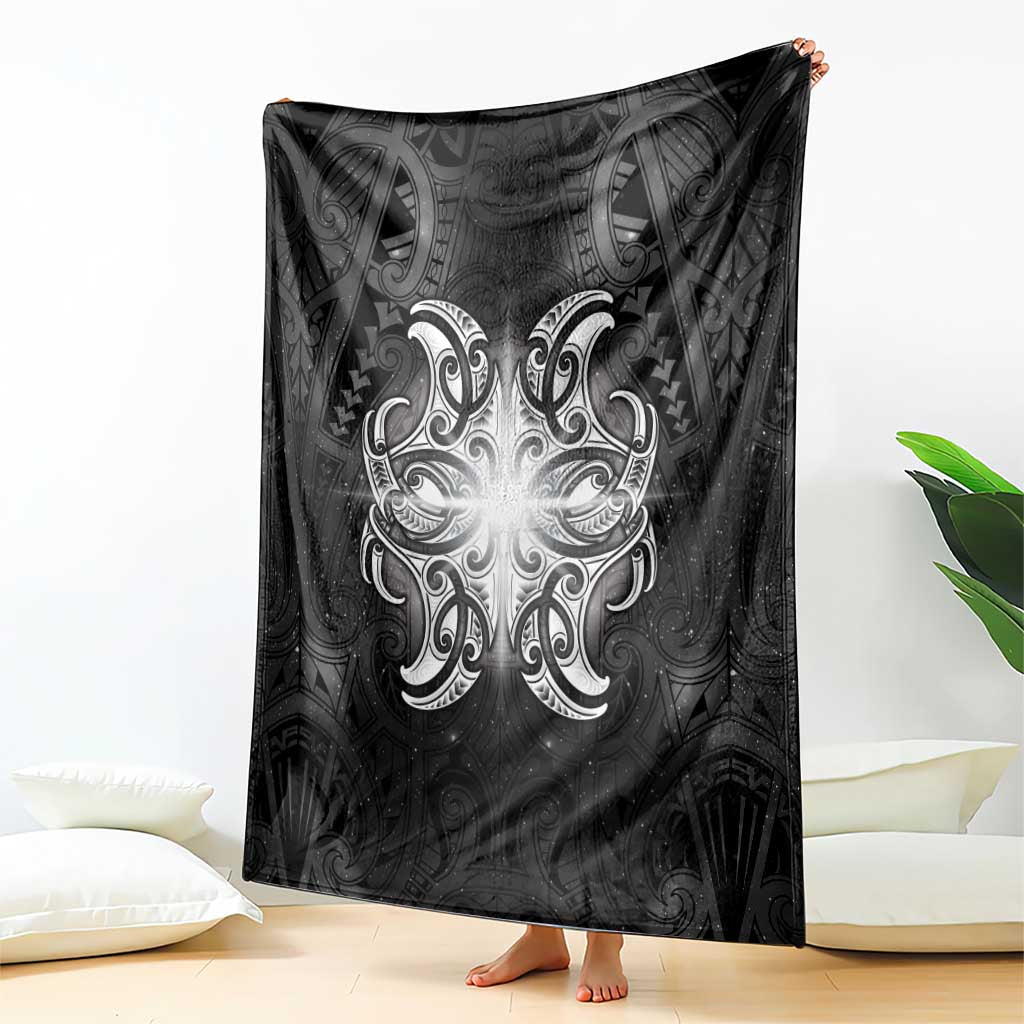 New Zealand Matariki Blanket Maori Moko Black Galaxy LT05 - Polynesian Pride