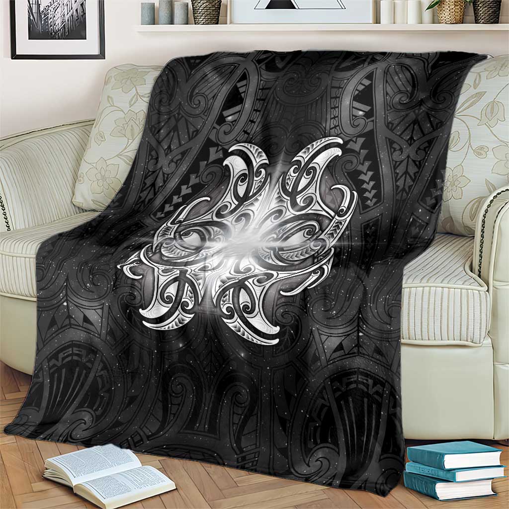 New Zealand Matariki Blanket Maori Moko Black Galaxy LT05 - Polynesian Pride