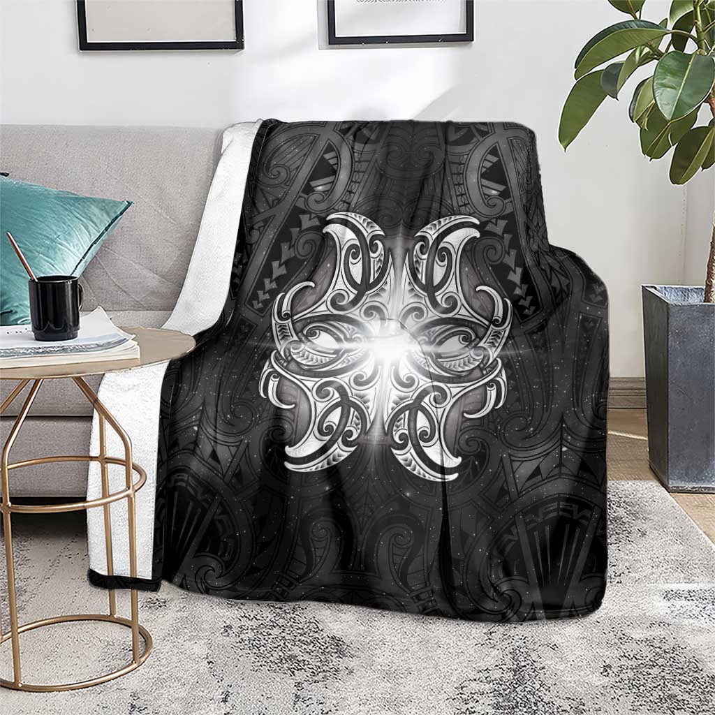 New Zealand Matariki Blanket Maori Moko Black Galaxy LT05 - Polynesian Pride