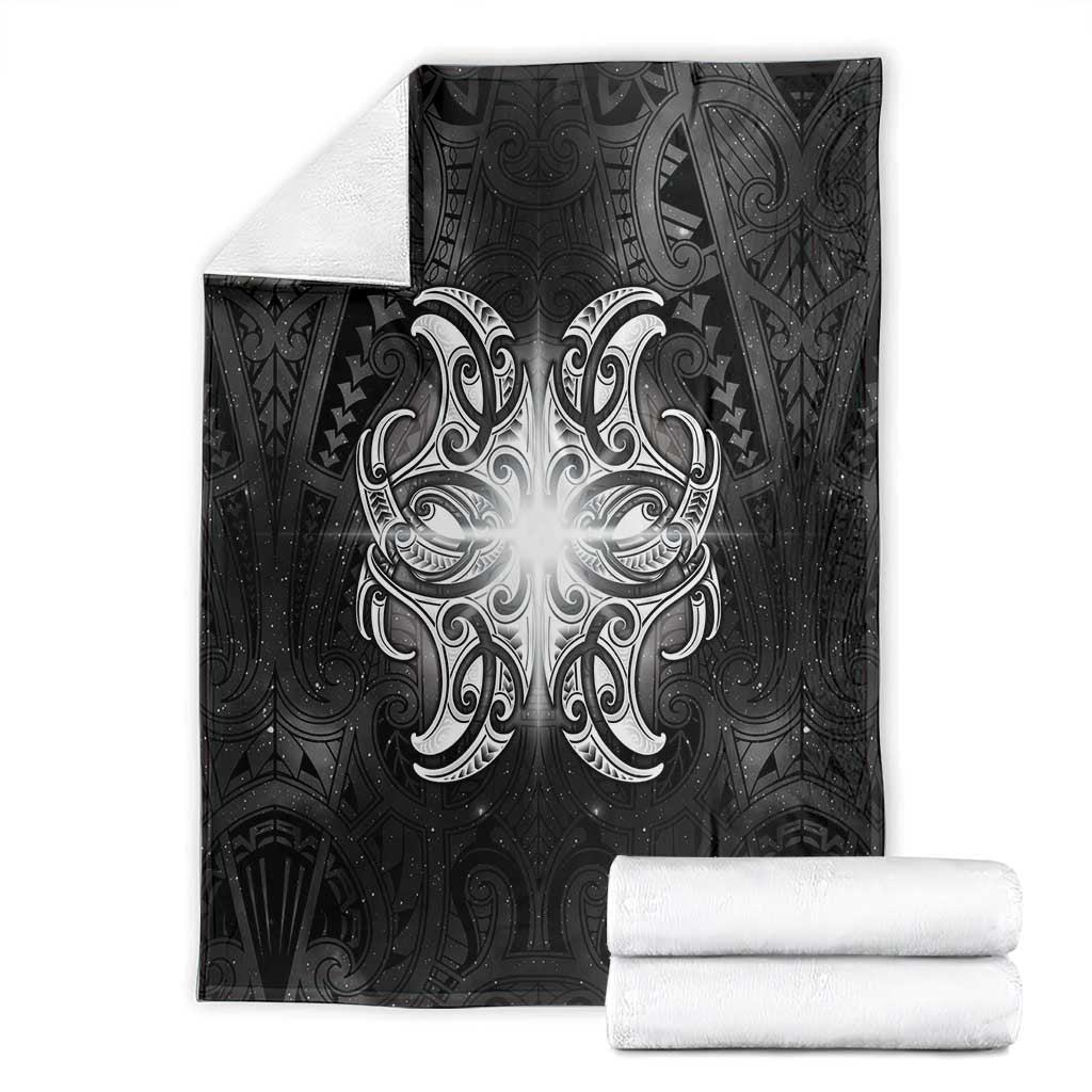 New Zealand Matariki Blanket Maori Moko Black Galaxy LT05 - Polynesian Pride