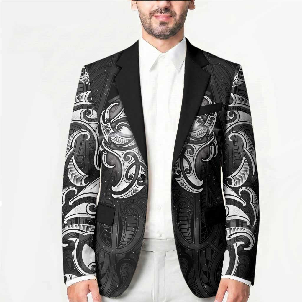 New Zealand Matariki Blazer Maori Moko Black Galaxy LT05 - Polynesian Pride