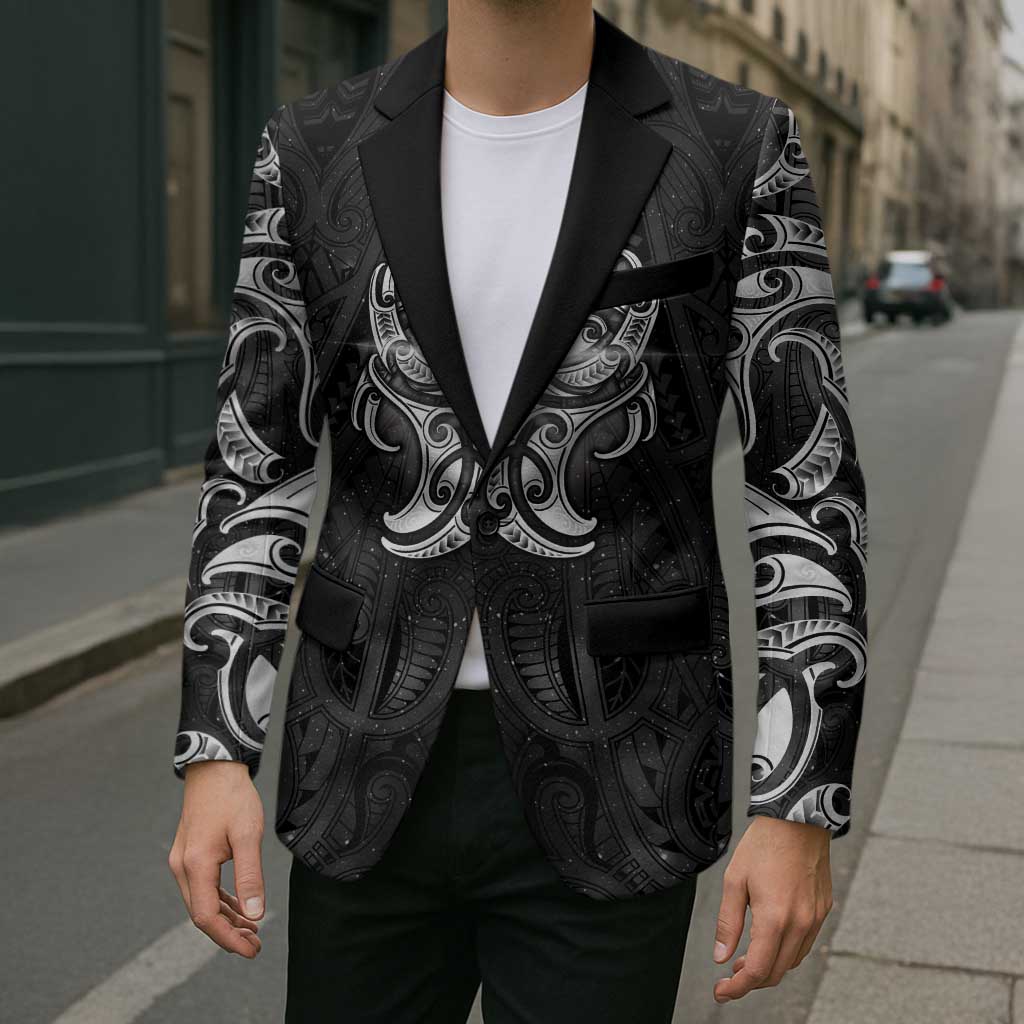 New Zealand Matariki Blazer Maori Moko Black Galaxy LT05 - Polynesian Pride