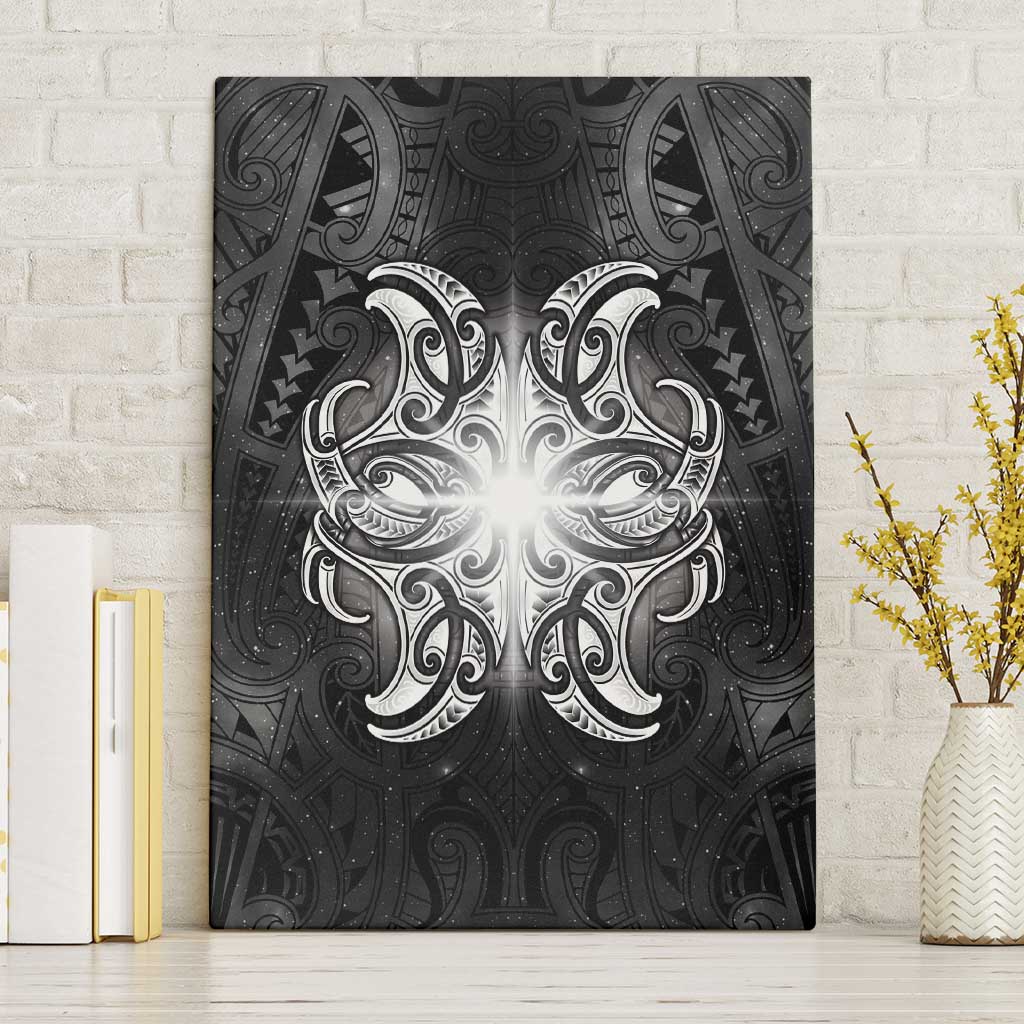 New Zealand Matariki Canvas Wall Art Maori Moko Black Galaxy