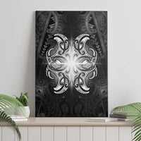 New Zealand Matariki Canvas Wall Art Maori Moko Black Galaxy