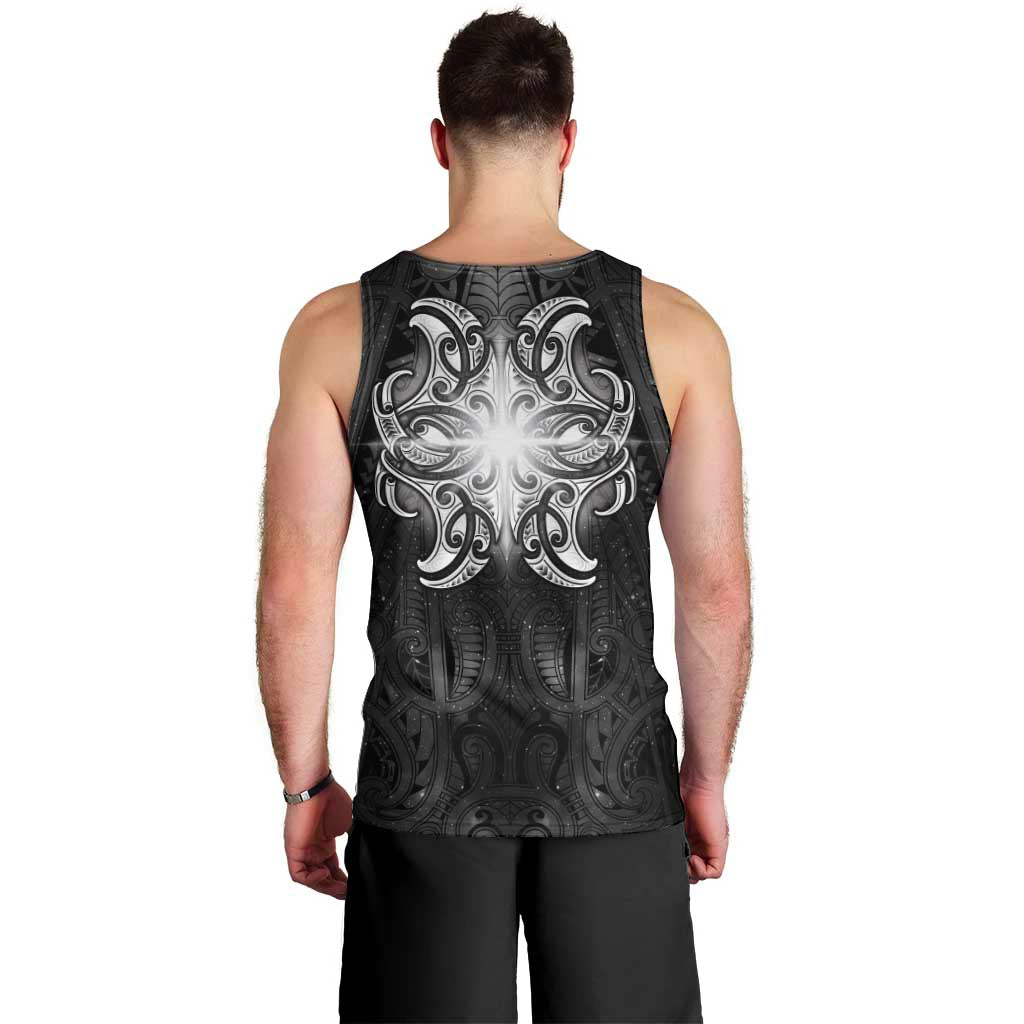 New Zealand Matariki Men Tank Top Maori Moko Black Galaxy LT05 - Polynesian Pride