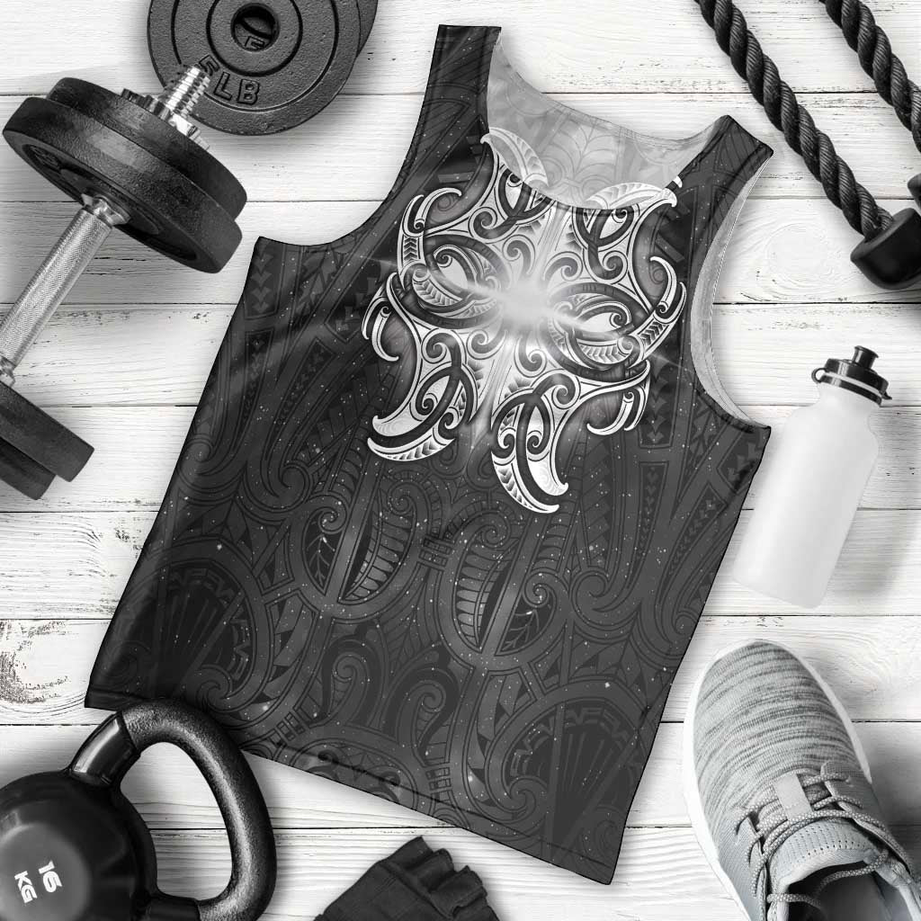 New Zealand Matariki Men Tank Top Maori Moko Black Galaxy LT05 - Polynesian Pride