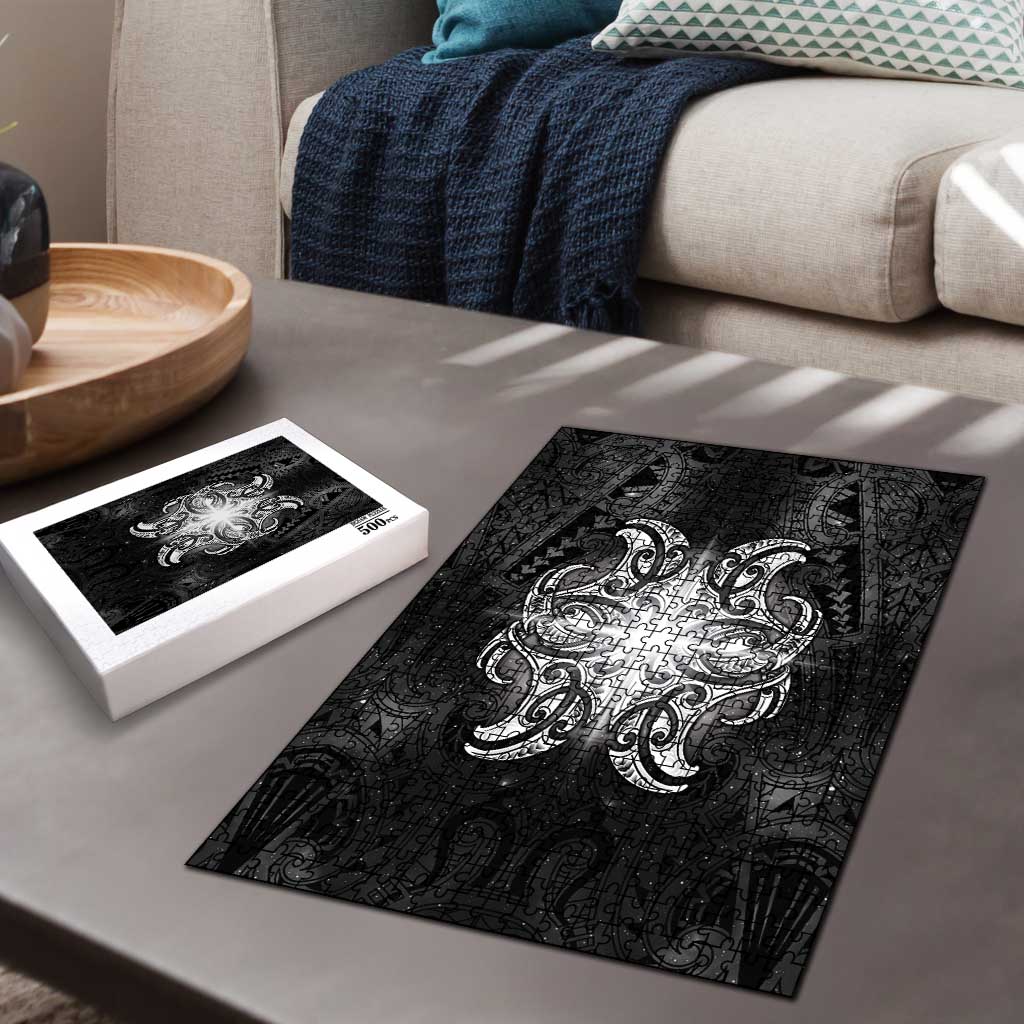New Zealand Matariki Puzzle Maori Moko Black Galaxy LT05 - Polynesian Pride