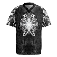 New Zealand Matariki Rugby Jersey Maori Moko Black Galaxy LT05 Black - Polynesian Pride