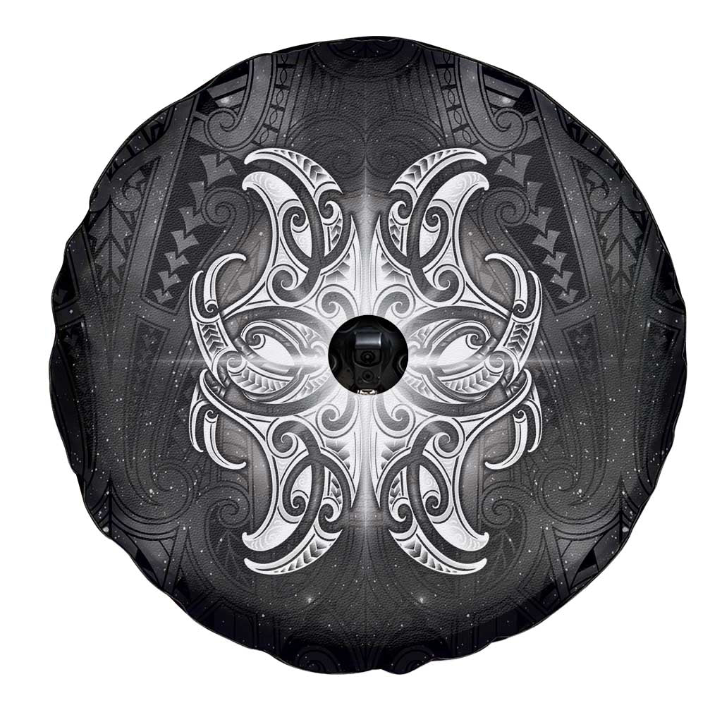 New Zealand Matariki Spare Tire Cover Maori Moko Black Galaxy LT05 - Polynesian Pride