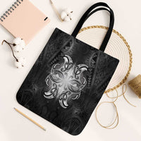New Zealand Matariki Tote Bag Maori Moko Black Galaxy LT05 Black Strap One Size Black - Polynesian Pride
