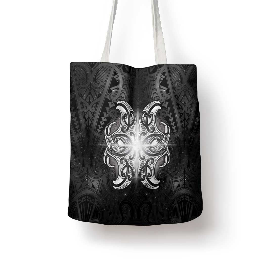 New Zealand Matariki Tote Bag Maori Moko Black Galaxy LT05 - Polynesian Pride