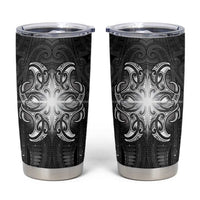 New Zealand Matariki Tumbler Cup Maori Moko Black Galaxy LT05 Black - Polynesian Pride