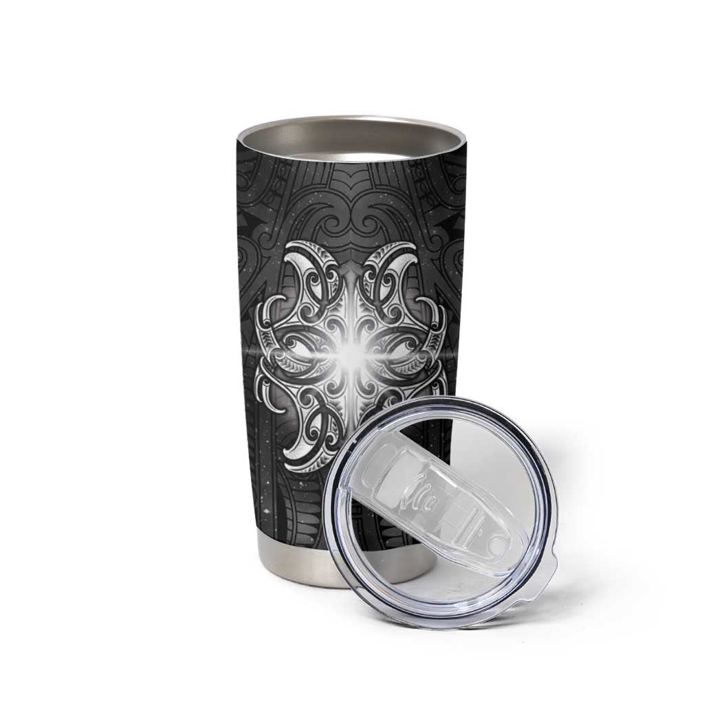 New Zealand Matariki Tumbler Cup Maori Moko Black Galaxy LT05 - Polynesian Pride