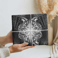 New Zealand Matariki Wrapping Paper Maori Moko Black Galaxy LT05 - Polynesian Pride