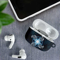 New Zealand Matariki Waita AirPods Case Maori Moko Dark Blue Galaxy LT05 - Polynesian Pride