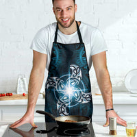New Zealand Matariki Waita Apron Maori Moko Dark Blue Galaxy LT05 - Polynesian Pride