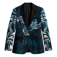 New Zealand Matariki Waita Blazer Maori Moko Dark Blue Galaxy LT05 Unisex Blue - Polynesian Pride