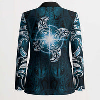 New Zealand Matariki Waita Blazer Maori Moko Dark Blue Galaxy LT05 - Polynesian Pride