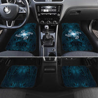 New Zealand Matariki Waita Car Mats Maori Moko Dark Blue Galaxy LT05 Set 4pcs Blue - Polynesian Pride