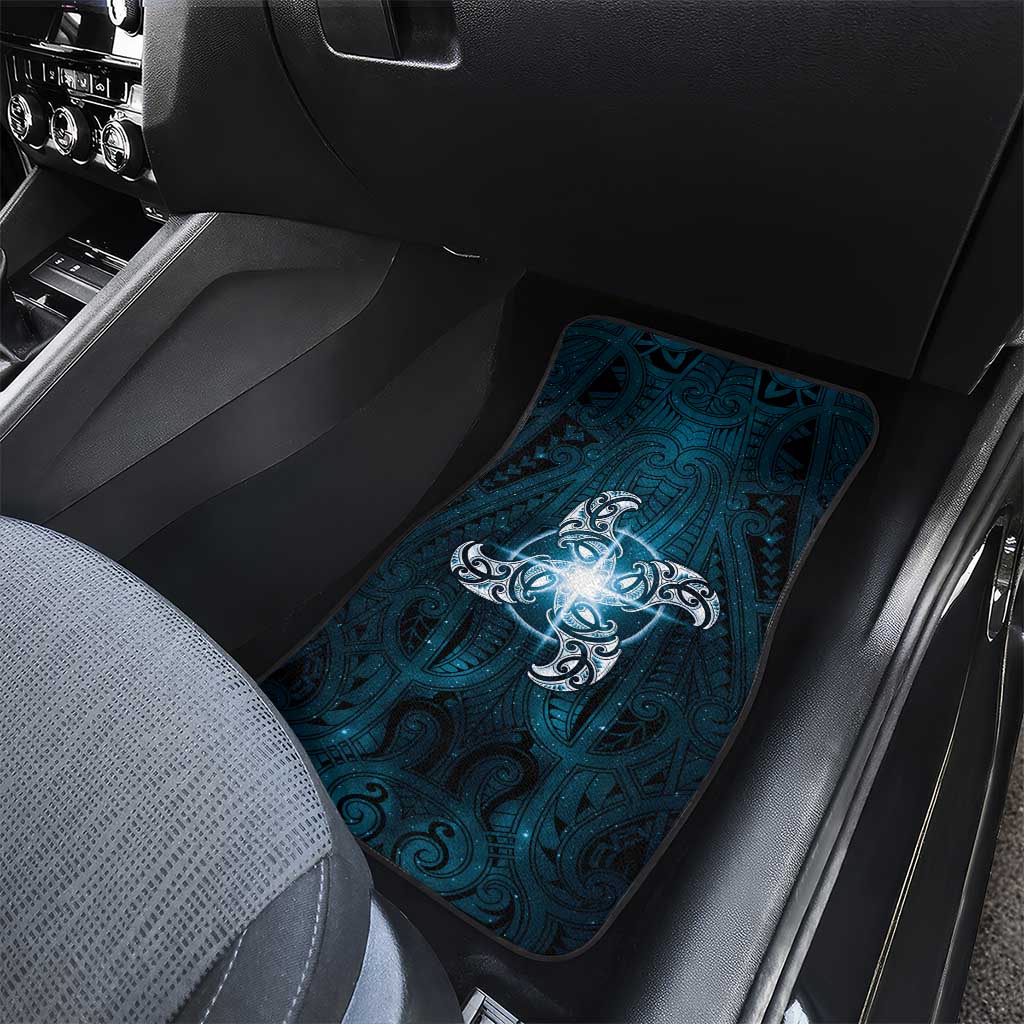 New Zealand Matariki Waita Car Mats Maori Moko Dark Blue Galaxy LT05 - Polynesian Pride