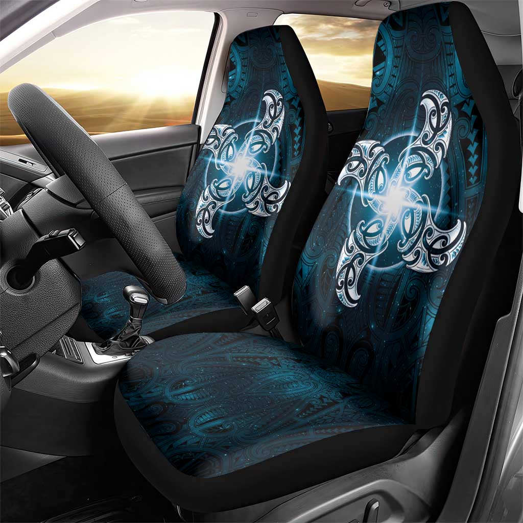 New Zealand Matariki Waita Car Seat Cover Maori Moko Dark Blue Galaxy LT05 - Polynesian Pride