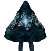 New Zealand Matariki Waita Cloak Maori Moko Dark Blue Galaxy