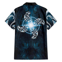 New Zealand Matariki Waita Hawaiian Shirt Maori Moko Dark Blue Galaxy LT05 - Polynesian Pride