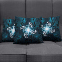 New Zealand Matariki Waita Pillow Cover Maori Moko Dark Blue Galaxy