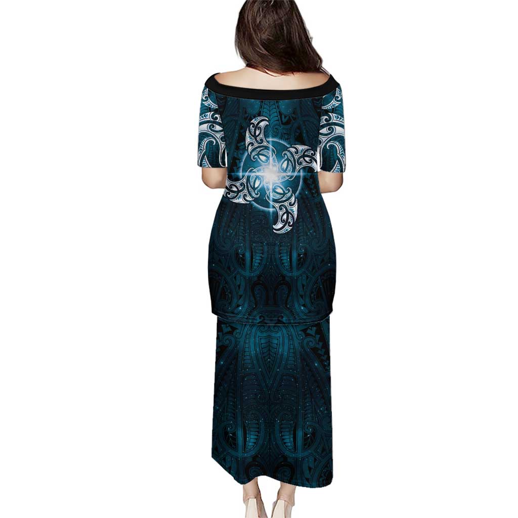 New Zealand Matariki Waita Puletasi Maori Moko Dark Blue Galaxy LT05 - Polynesian Pride