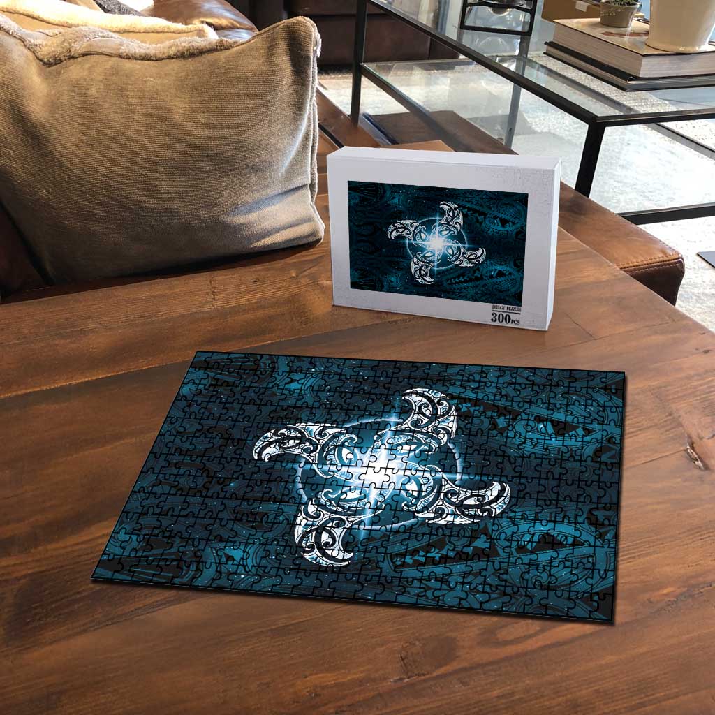 New Zealand Matariki Waita Puzzle Maori Moko Dark Blue Galaxy LT05 - Polynesian Pride