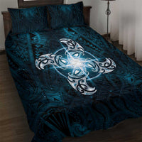 New Zealand Matariki Waita Quilt Bed Set Maori Moko Dark Blue Galaxy LT05 Blue - Polynesian Pride