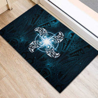 New Zealand Matariki Waita Rubber Doormat Maori Moko Dark Blue Galaxy LT05 - Polynesian Pride