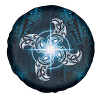 New Zealand Matariki Waita Spare Tire Cover Maori Moko Dark Blue Galaxy LT05 - Polynesian Pride