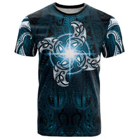 New Zealand Matariki Waita T Shirt Maori Moko Dark Blue Galaxy LT05 Blue - Polynesian Pride