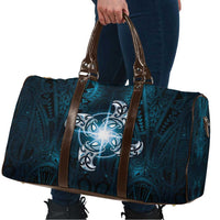 New Zealand Matariki Waita Travel Bag Maori Moko Dark Blue Galaxy