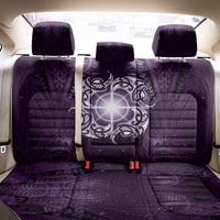 New Zealand Matariki Waipunarangi Back Car Seat Cover Maori Moko Purple Galaxy