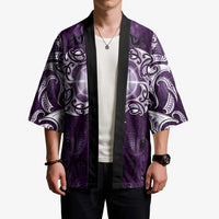 New Zealand Matariki Waipunarangi Kimono Maori Moko Purple Galaxy LT05 - Polynesian Pride