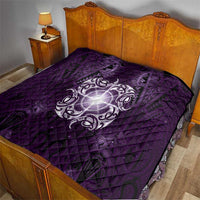 New Zealand Matariki Waipunarangi Quilt Maori Moko Purple Galaxy LT05 - Polynesian Pride