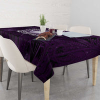 New Zealand Matariki Waipunarangi Tablecloth Maori Moko Purple Galaxy LT05 - Polynesian Pride