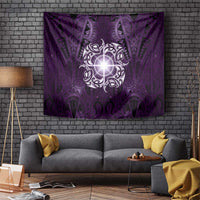 New Zealand Matariki Waipunarangi Tapestry Maori Moko Purple Galaxy LT05 Purple - Polynesian Pride