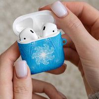 New Zealand Matariki Waiti AirPods Case Maori Moko Cyan Galaxy LT05 - Polynesian Pride