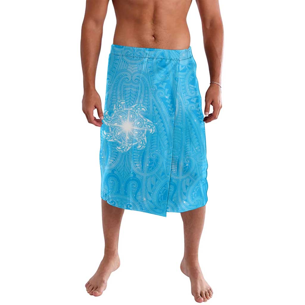 New Zealand Matariki Waiti Lavalava Maori Moko Cyan Galaxy