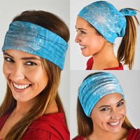 New Zealand Matariki Waiti Neck Gaiter Maori Moko Cyan Galaxy LT05 - Polynesian Pride
