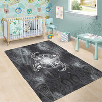 New Zealand Matariki Ururangi Area Rug Maori Moko Grey Galaxy