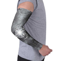 New Zealand Matariki Ururangi Arm Sleeves Maori Moko Grey Galaxy LT05 - Polynesian Pride