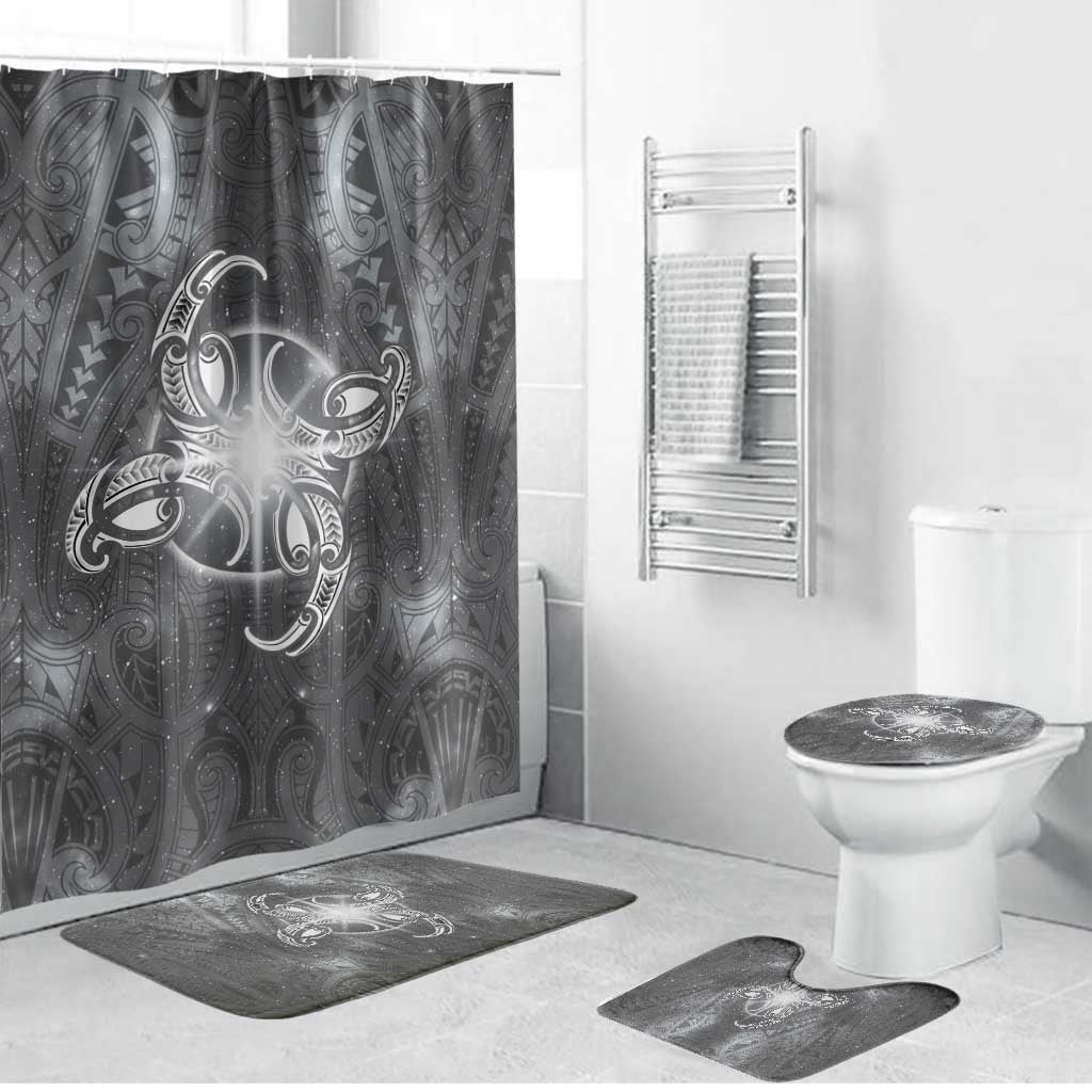 New Zealand Matariki Ururangi Bathroom Set Maori Moko Grey Galaxy